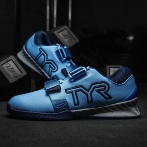 TYR L-1 Lifter Men's Size 9 Weight Training‎ Power Lifting Blue Shoe Sneaker NEW